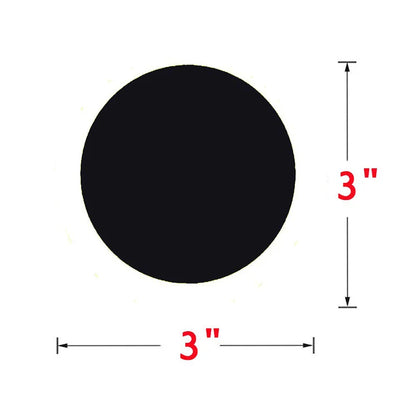 Sticker 3" inch round black coding label  250 pcs