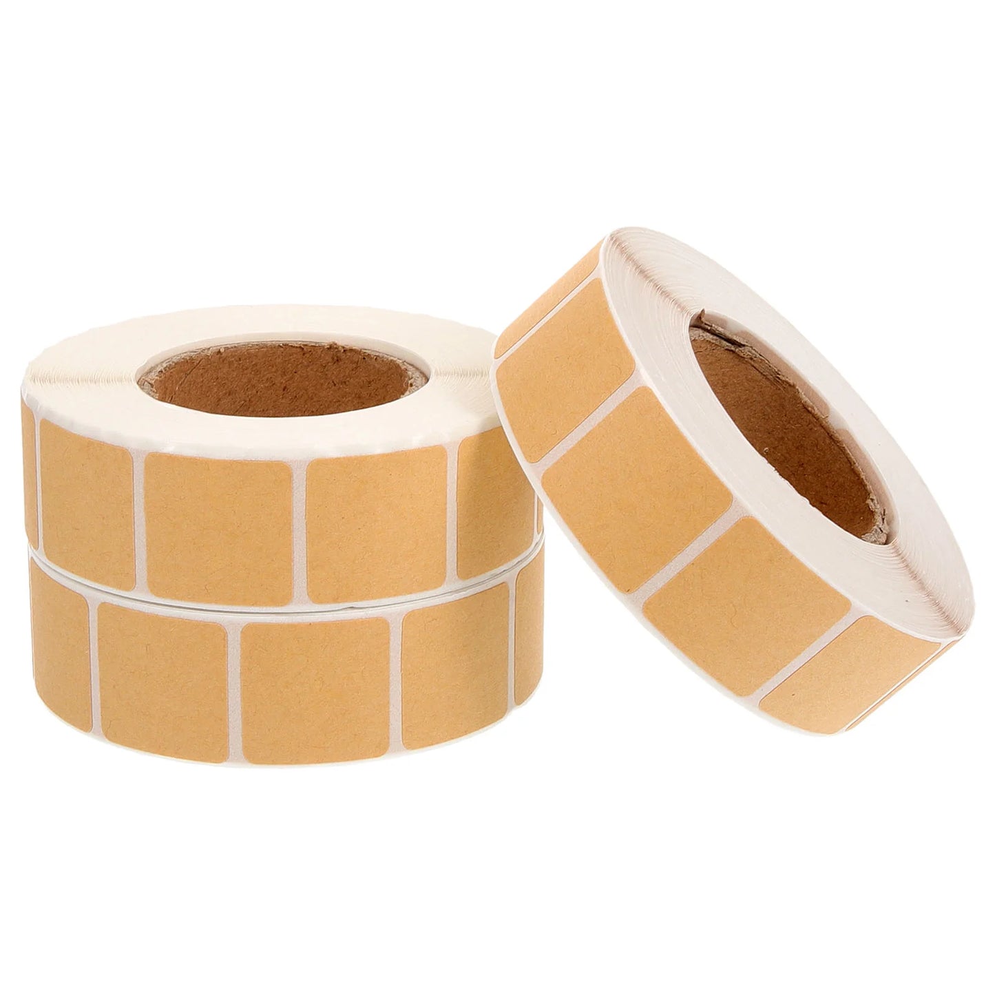 3 Rolls Kraft Self-Adhesive Inventory Labels