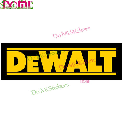 Dewalt Logo Decal QTY Vinyl Stickers DIY Motorcycle Helmet Decal