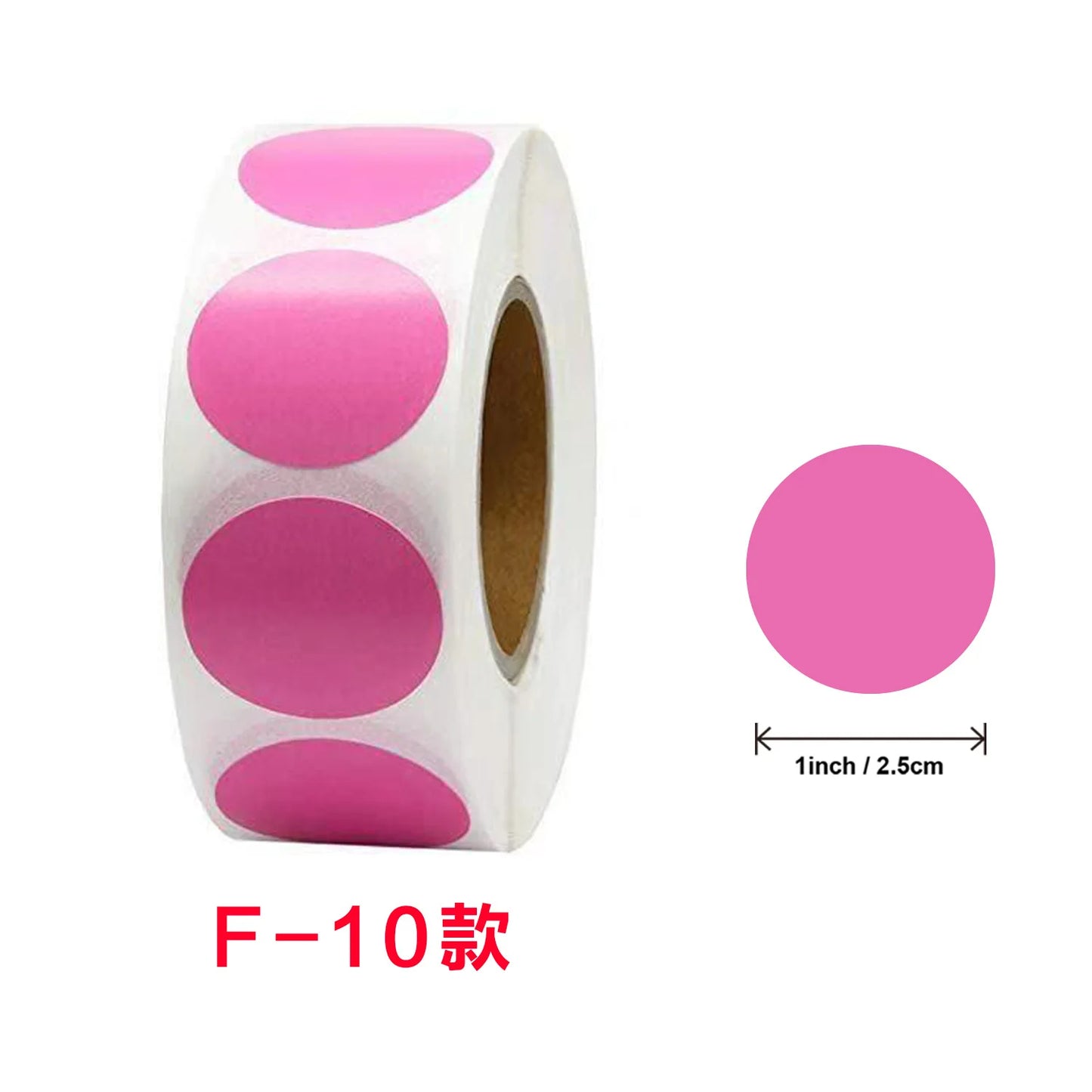 Color-Code Stickers 1.3cm Chroma Label -500/1000pcs