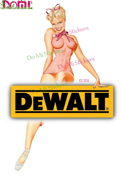 Dewalt Logo Decal QTY Vinyl Stickers DIY Motorcycle Helmet Decal