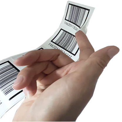 Security Seal Stickers 30X15mm Number Serial With Barcode -1000PCS