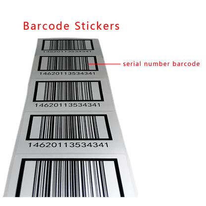 Security Seal Stickers 30X15mm Number Serial With Barcode -1000PCS